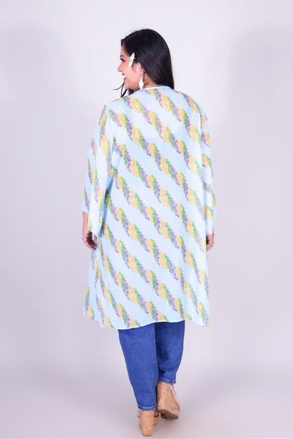 TWISTED LEI CHIFFON CARDIGAN