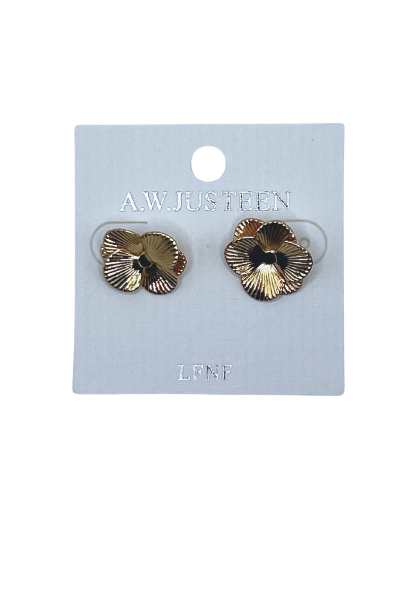 Jeans Warehouse Hawaii - STUDS - ETCHED FLOWER STUDS | By PRINCE CO