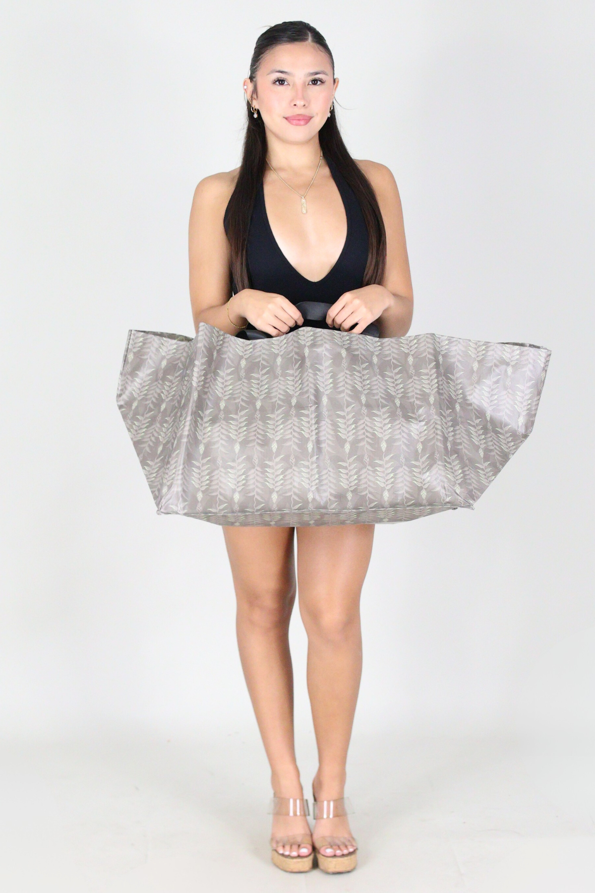 LARGE HELICONIA CRINKLE BAG