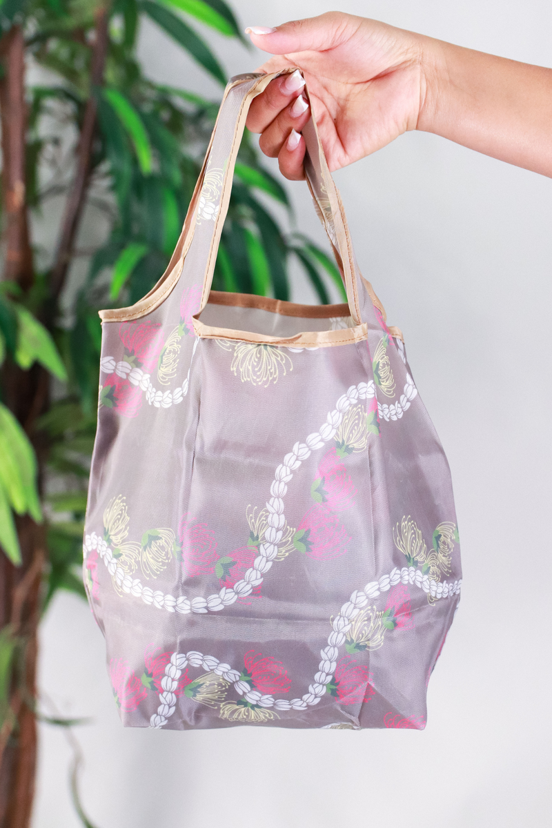 Jeans Warehouse Hawaii - TOTES - MINI OHIA LEHUA FOLDABLE REUSABLE BAG | By GREENWELL PROMOTIONS LTD