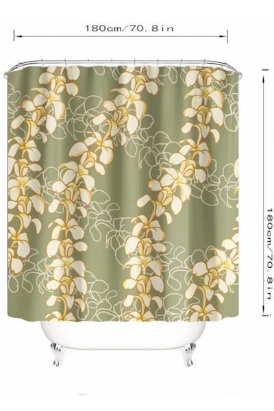 PLUMERIA SHOWER CURTAIN