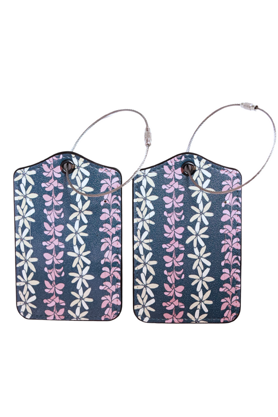 PLUMERIA TIARE LUGGAGE TAGS | 1 PACK (2 PCS)