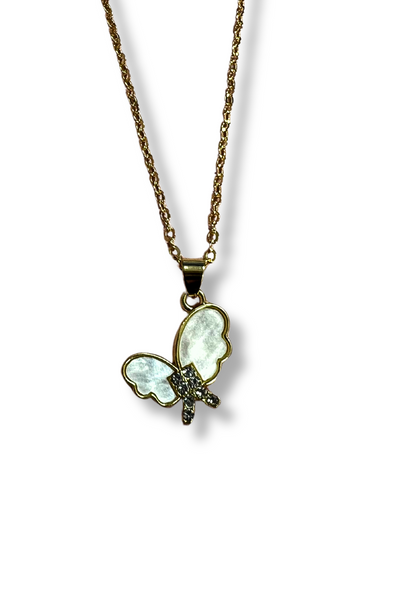 Jeans Warehouse Hawaii - NECKLACE SHORT PENDANT - BUTERFLY NECKLACE | By RJ IMPORTS