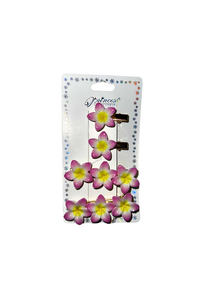 Jeans Warehouse Hawaii - BARETTES & BOBBY PINS - PLUMERIA HAIR SLIDES | By AMERICAN (GGC) ACCESSORY