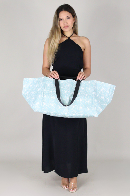 LARGE HIBISCUS CRINKLE BAG