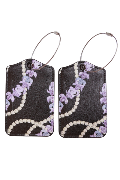 Jeans Warehouse Hawaii - MISC ACCESSORY - CROWN FLOWER LUGGAGE TAGS | 1 PACK (2PCS) | By GREENWELL PROMOTIONS LTD