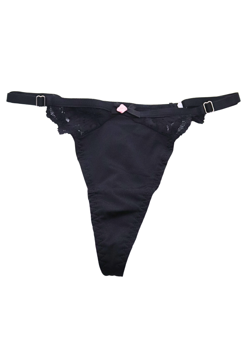 LACE POINTELLE THONG