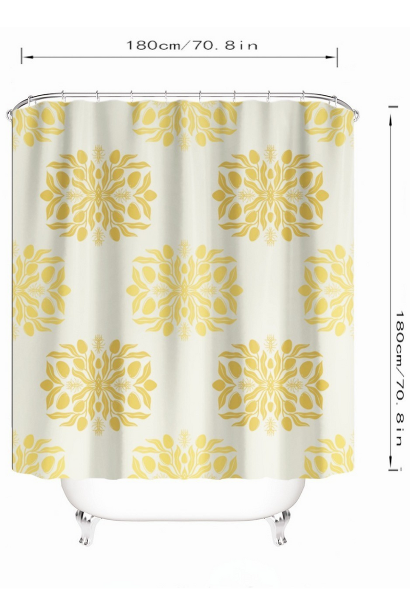 MANGO QUILT SHOWER CURTAIN