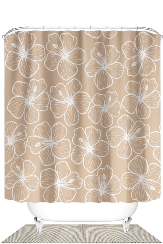 HIBISCUS SHOWER CURTAIN