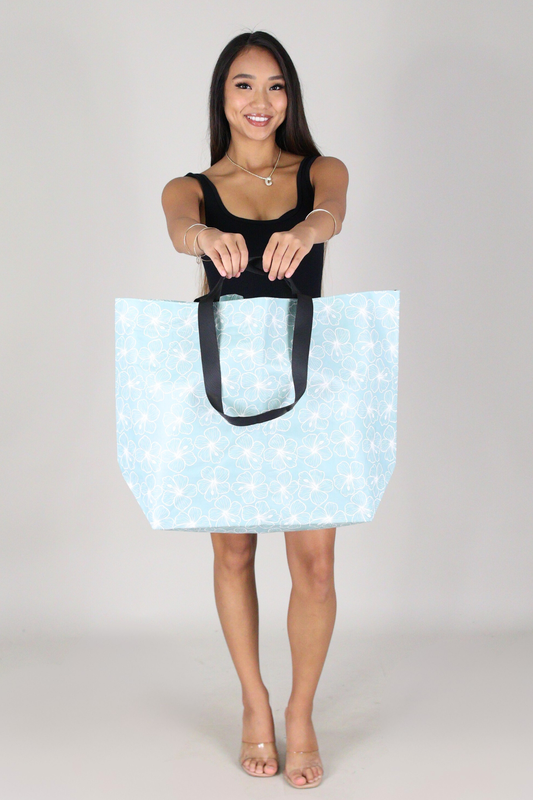 MEDIUM HIBISCUS CRINKLE BAG