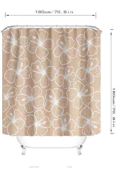 HIBISCUS SHOWER CURTAIN