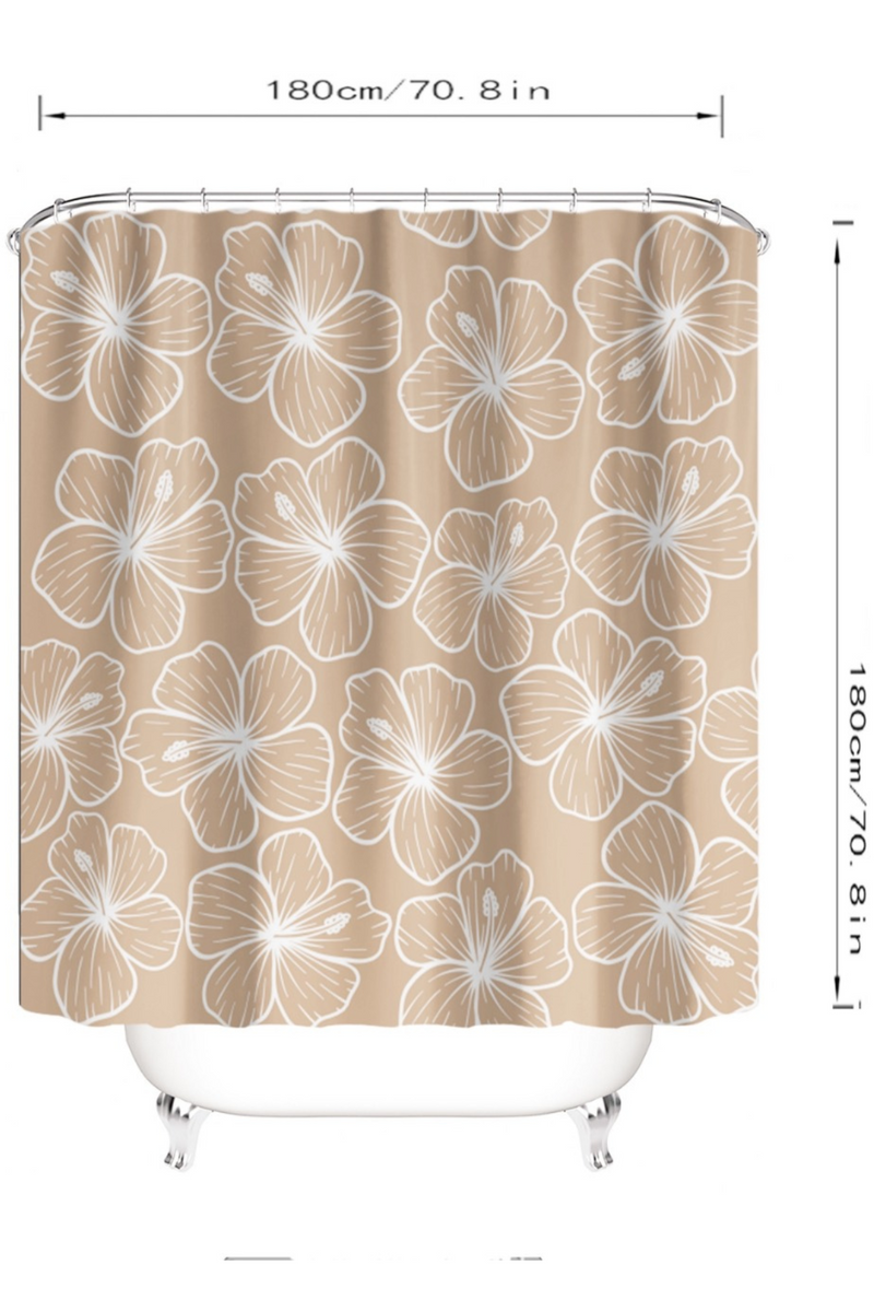 HIBISCUS SHOWER CURTAIN