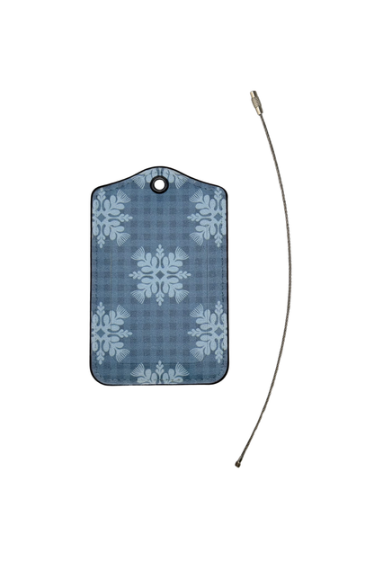 GINGHAM OHIA SUITCASE TAG (2PC)