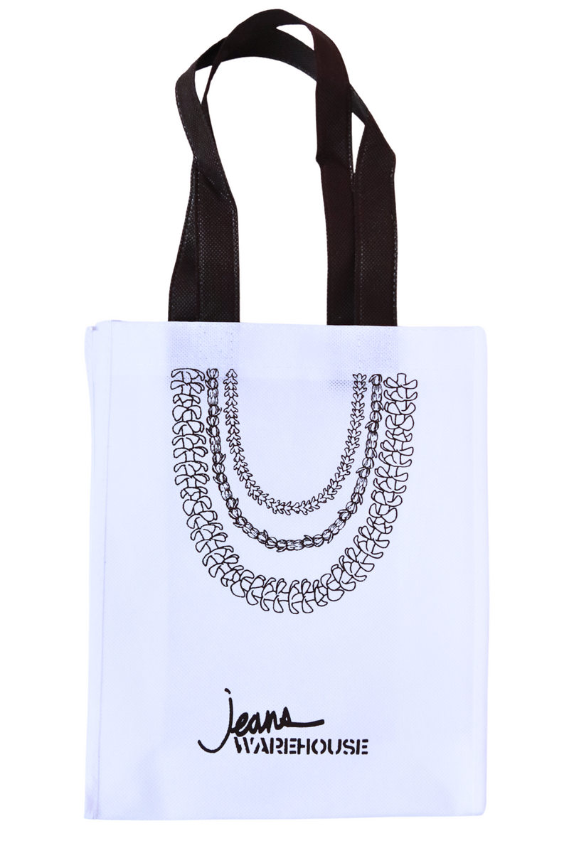Jeans Warehouse Hawaii - RECYCLE BAGS (NEW) - MULTI LEI SMALL REUSABLE BAG | By GREENWELL PROMOTIONS LTD