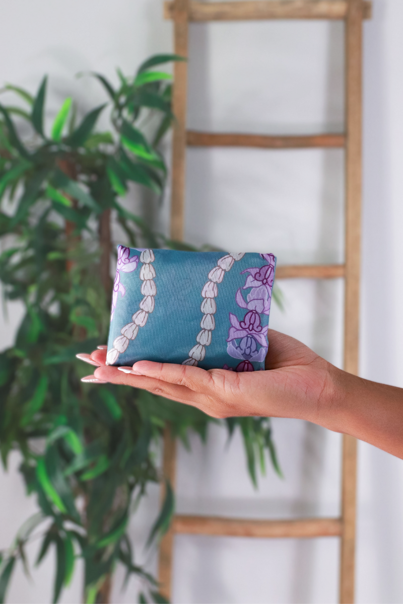 Jeans Warehouse Hawaii - TOTES - MINI CROWN FLOWER FOLDABLE REUSABLE BAG | By GREENWELL PROMOTIONS LTD