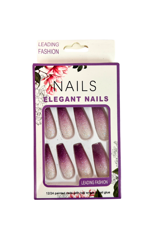 GLITTER OMBRE PRESS ON NAILS