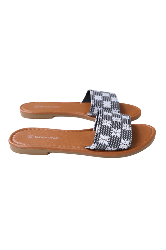 GINGHAM OHIA FLAT | KIDS SIZE 9-4