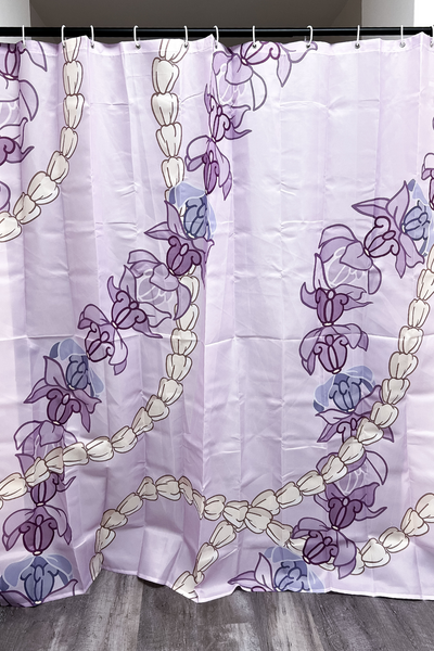 Jeans Warehouse Hawaii - HOME GOODS - CURVE COWN FLOWER SHOWER CURTAIN | By GREENWELL PROMOTIONS LTD
