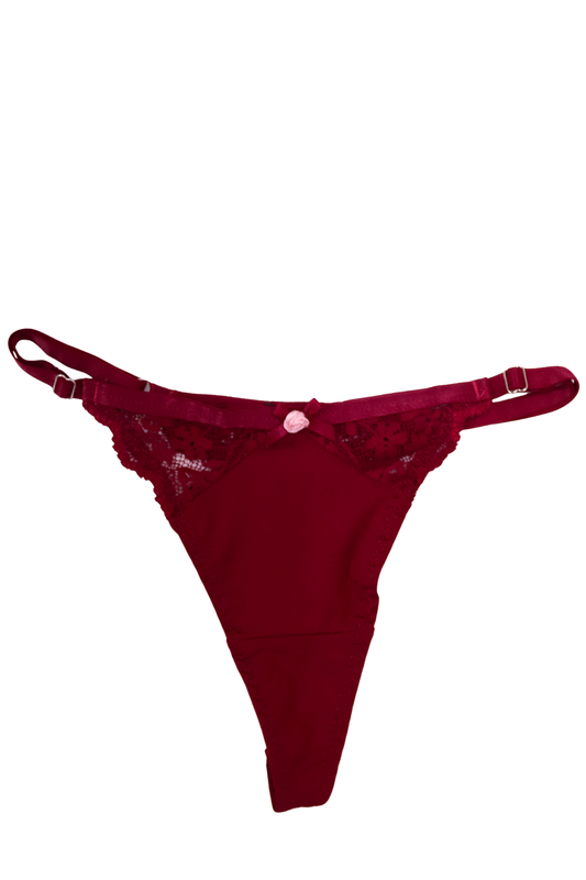 LACE POINTELLE THONG