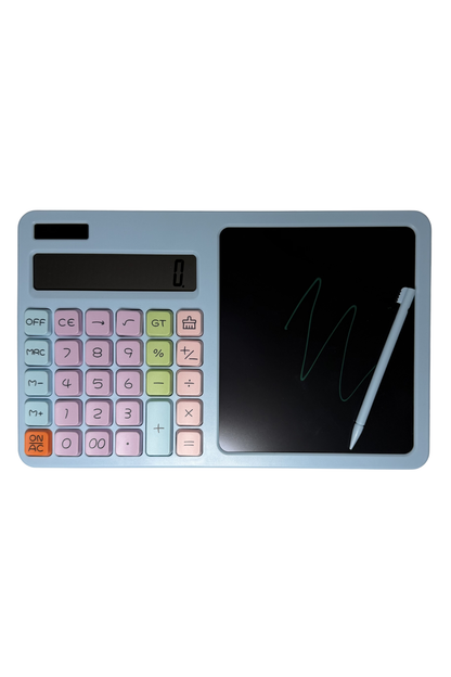 CALCULATOR WITH WRITING PAD