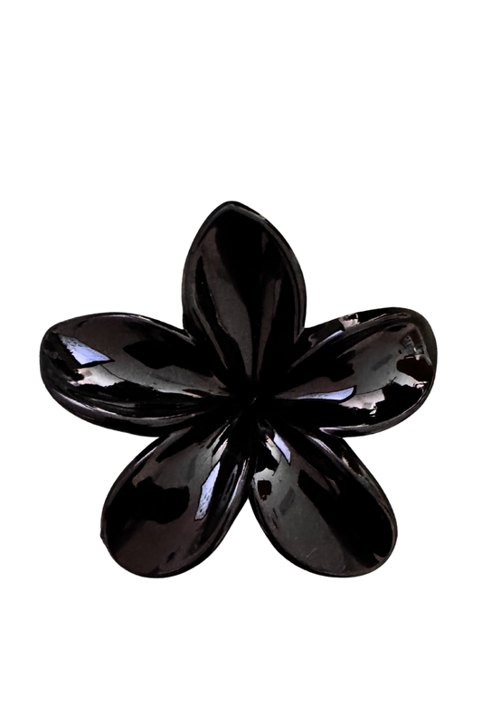 NOIR PLUMERIA CLAW CLIP