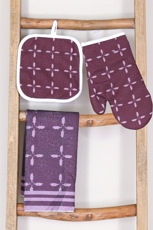 ULUA QUILT OVEN MITT SET