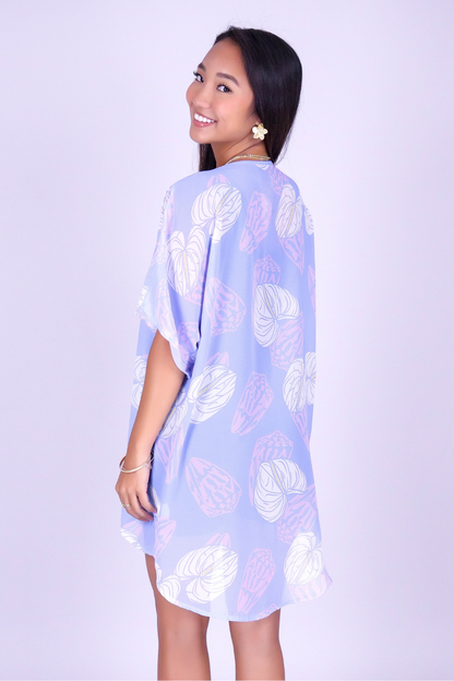 ANTHURIUM SHELL CHIFFON CARDIGAN