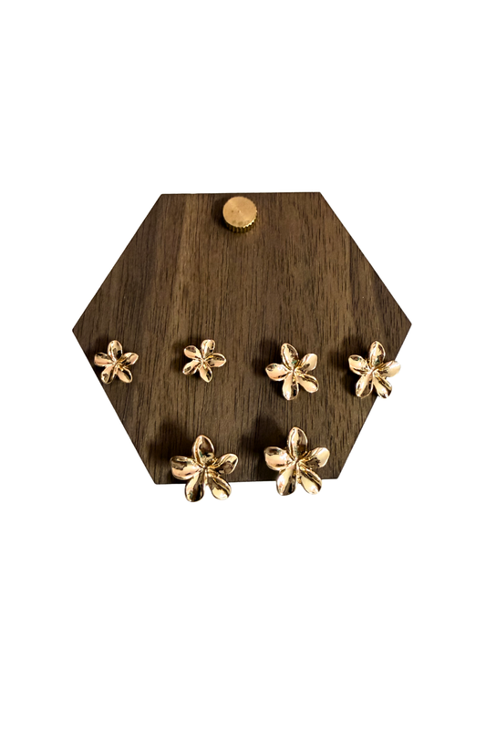 GOLDEN BLOOM STUD SET