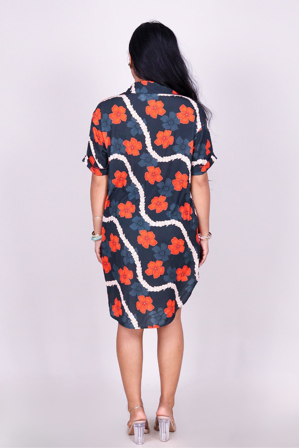 HAU PIKAKE BUTTON DOWN DRESS