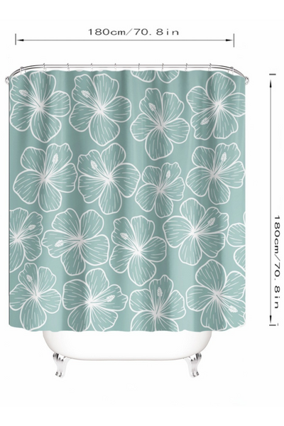 HIBISCUS SHOWER CURTAIN