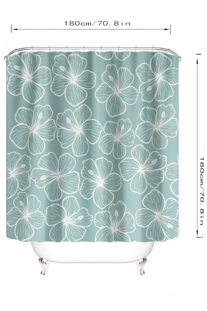HIBISCUS SHOWER CURTAIN