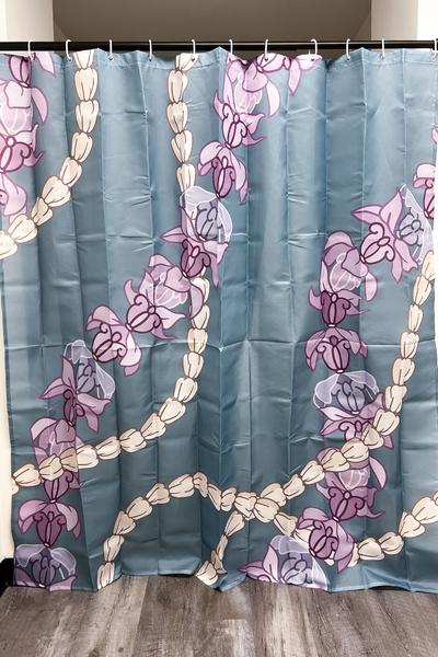 Jeans Warehouse Hawaii - HOME GOODS - CURVE CROWN FLOWER SHOWER CURTAIN | By GREENWELL PROMOTIONS LTD