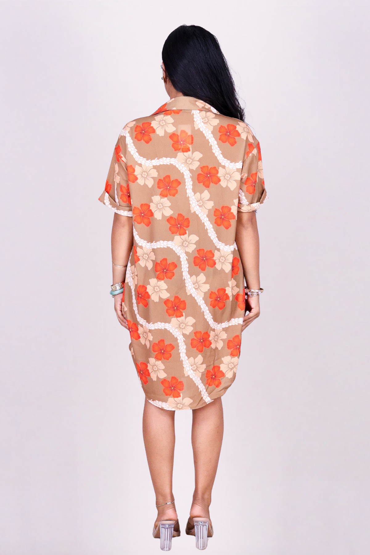 HAU PIKAKE BUTTON DOWN DRESS