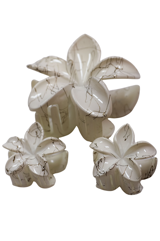 PLUMERIA FLOWER CLAW SET