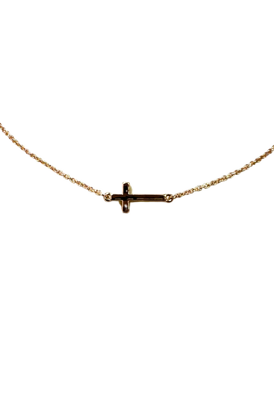 DAINTY SIDEWAYS CROSS