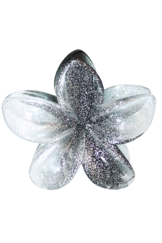 GLITTER PLUMERIA CLAW CLIP