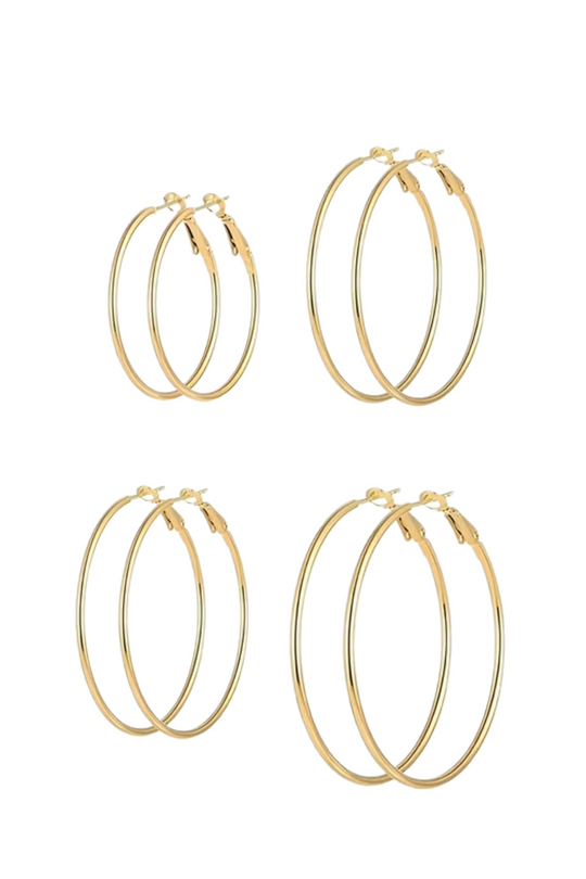 EVERYDAY HOOPS SET EARRINGS