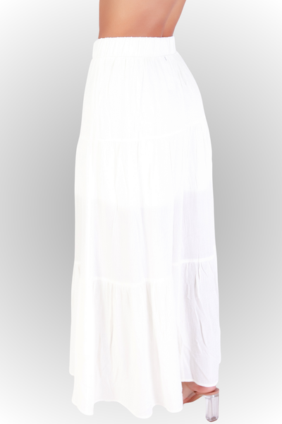 Jeans Warehouse Hawaii - WOVEN LONG SKIRT - FEELING FREE SKIRT | By AMBIANCE APPAREL