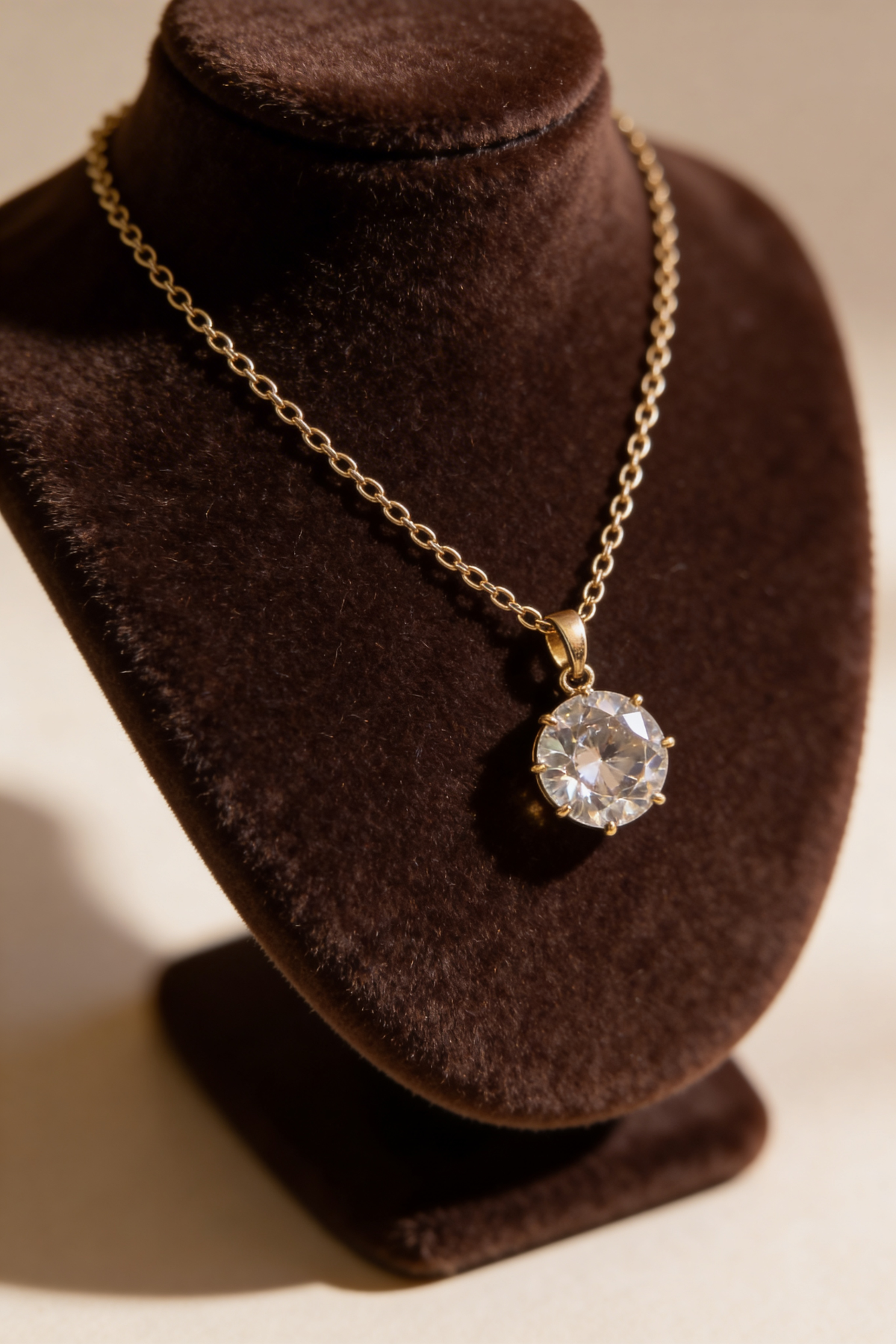 CZ ROUND NECKLACE