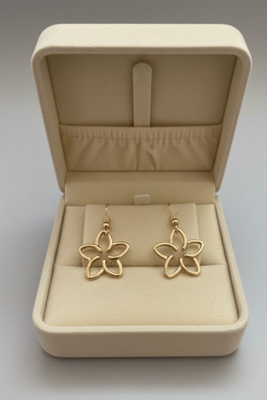 PLUMERIA DANGLE EARRINGS