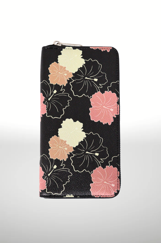 MULTI HIBISCUS ZIP WALLET