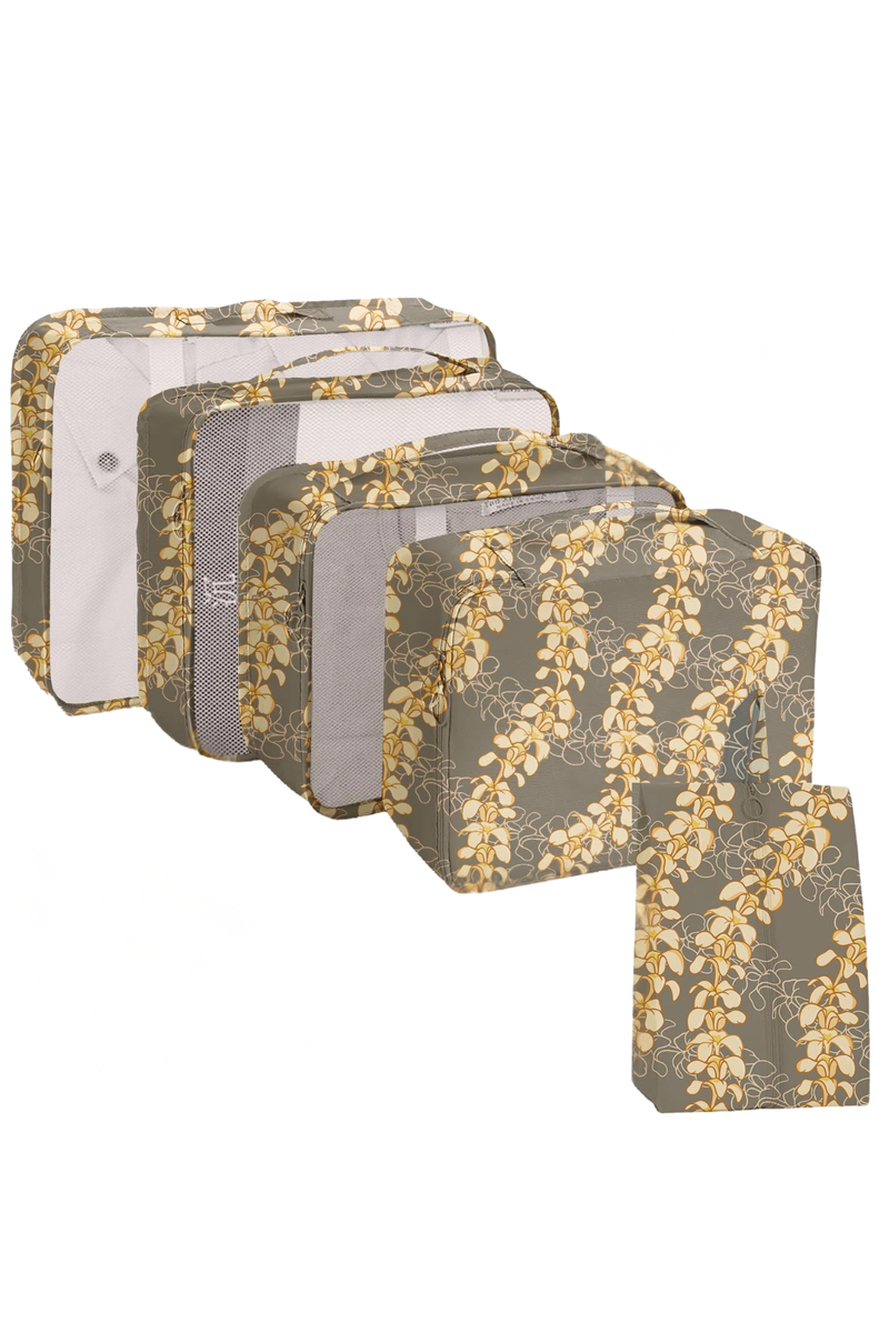 PLUMERIA TRAVEL PACKING CUBES