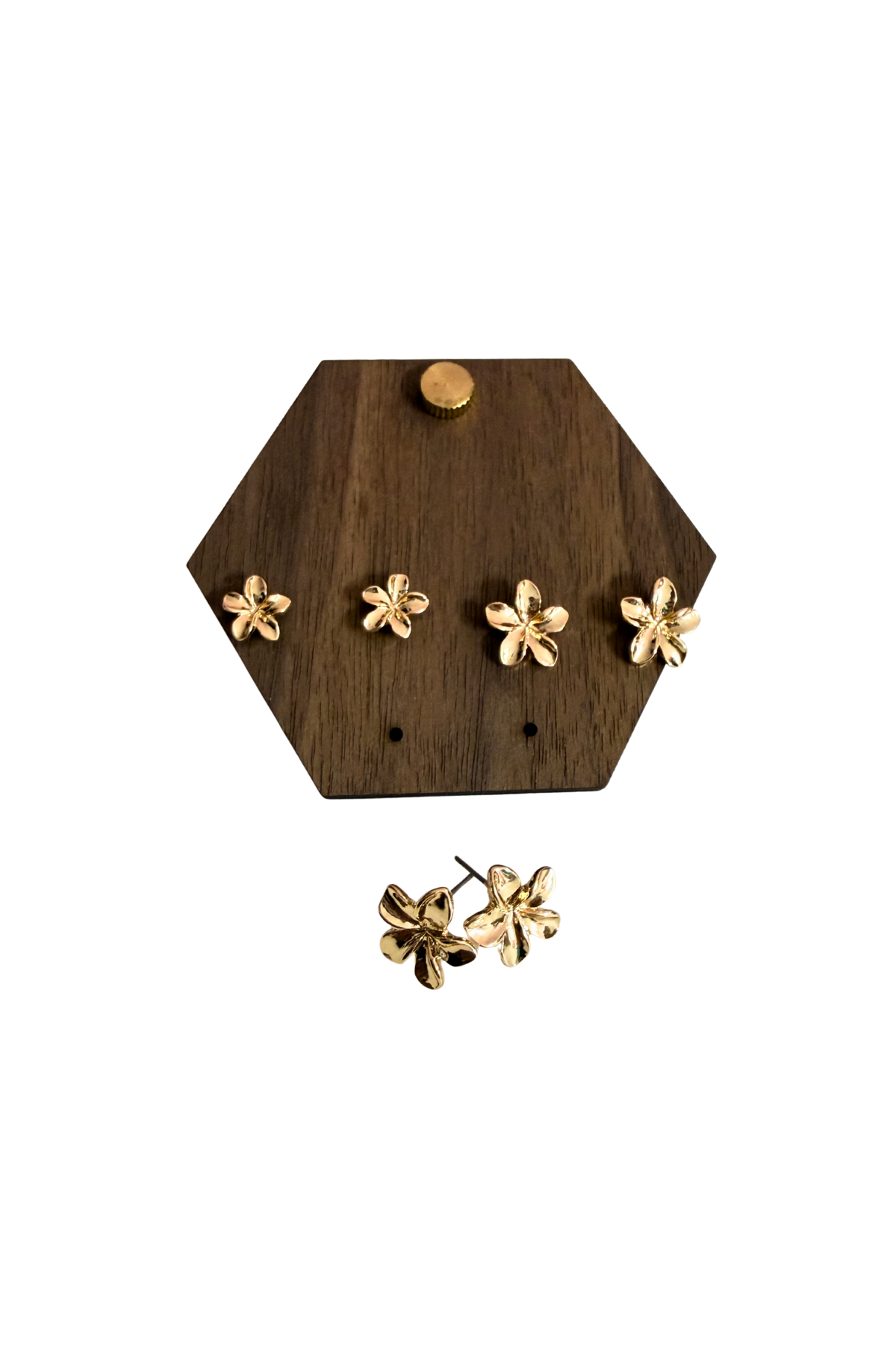 GOLDEN BLOOM STUD SET