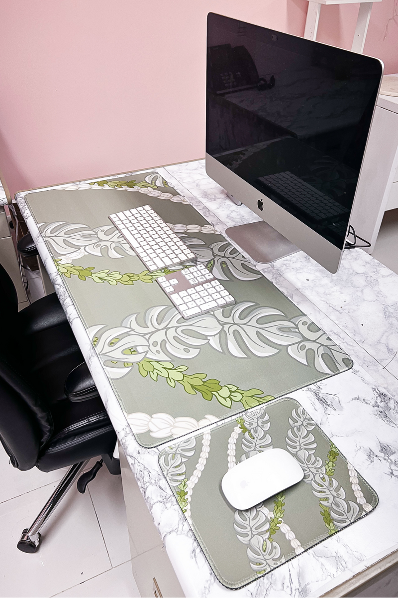 Jeans Warehouse Hawaii - TECH ACCESSORIES - MONSTERA PIKAKE MOUSE PAD | By GREENWELL PROMOTIONS LTD