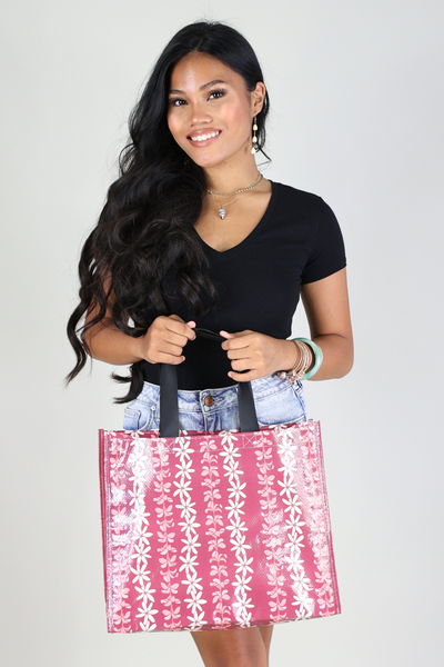 SMALL PLUMERIA TIARE CRINKLE BAG