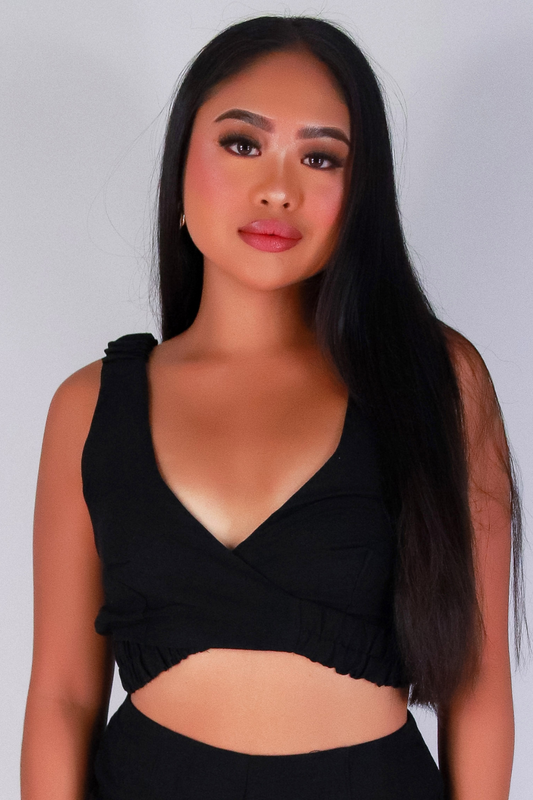 Jeans Warehouse Hawaii - MATCHING SEPARATES - TWIST & TELL CROP TOP | By PAPERMOON/ B_ENVIED