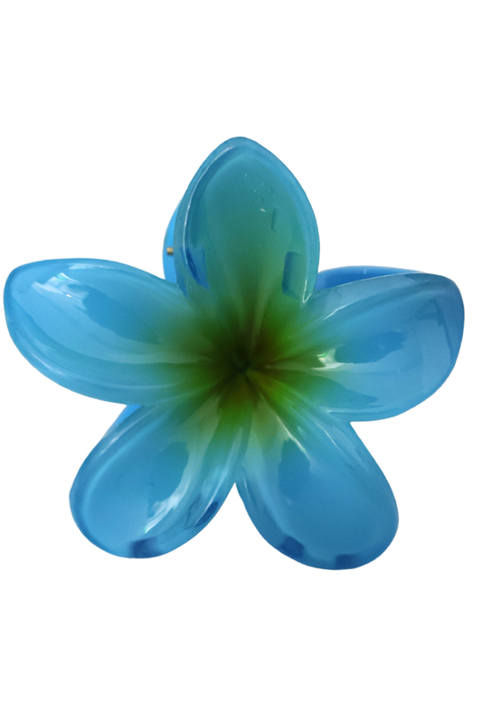 BLUE TIDE PLUMERIA CLAW CLIP