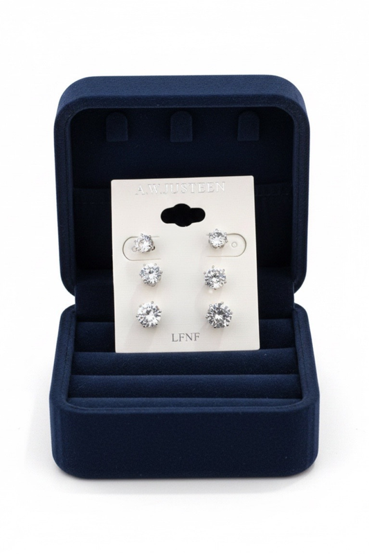 CRYSTAL SPARK STUD EARRINGS