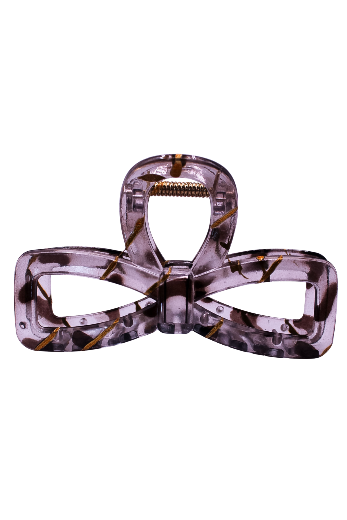 LEOPARD BOW CLAW CLIP