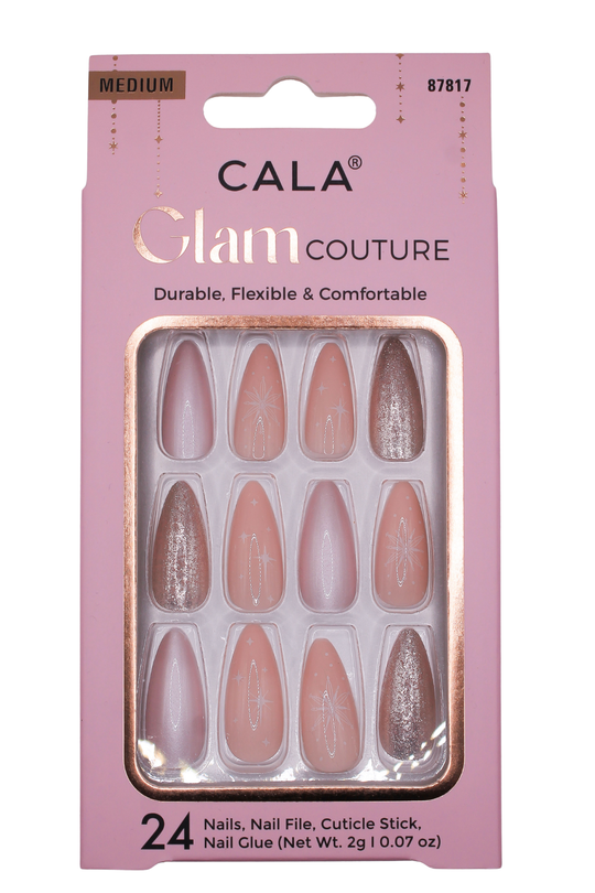 GLITTER STARS PRESS ON NAILS